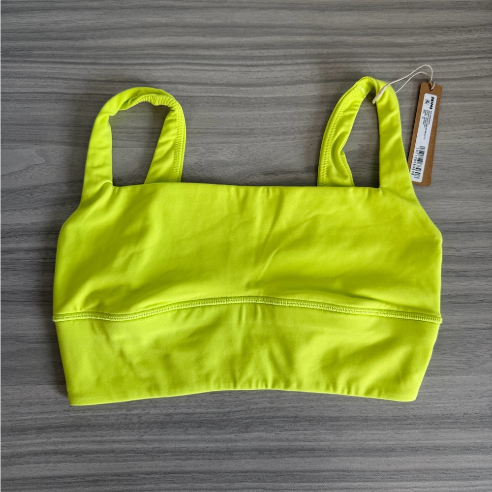 SKIMS FITS EVERYBODY SQUARE NECK LONGLINE BRALETTE - NWT - Daffodil - XS